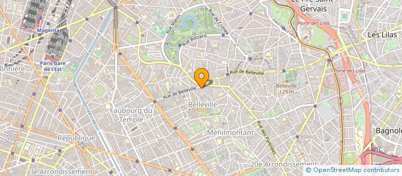 localisation de l'entreprise SNC GRANDE PHARMACIE DE BELLEVILLE  PARIS