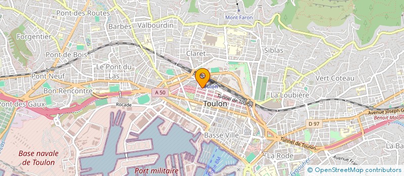 localisation de l'entreprise SNC GRILLO FINANCE DISTRIBUTION à TOULON