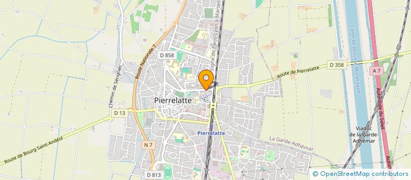 localisation de l'entreprise SNC GROLLIER ET CIE à PIERRELATTE