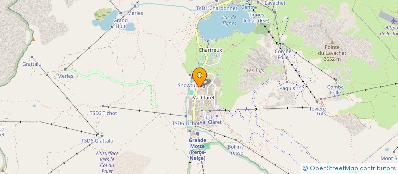 localisation de l'entreprise SNC GUALANDI  TIGNES