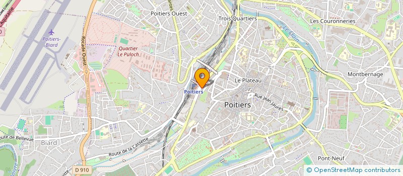 localisation de l'entreprise SNC GUERARD ET COMPAGNIE à POITIERS