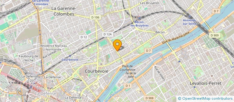 localisation de l'entreprise SNC GUIRANDE PERRIER à COURBEVOIE