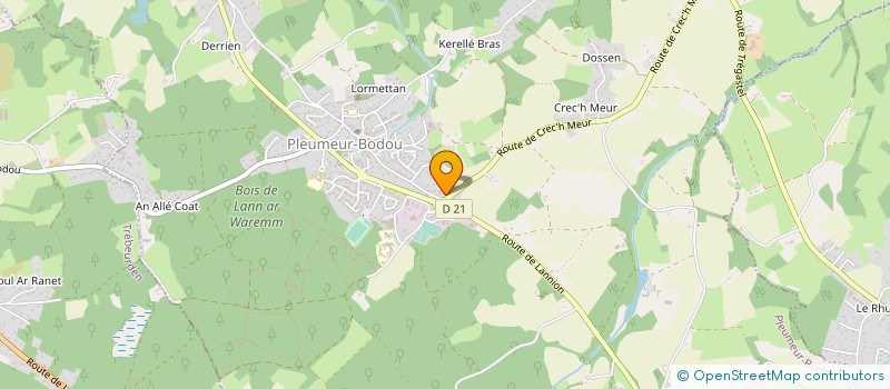 localisation de l'entreprise SNC GWLATHONY  PLEUMEUR-BODOU