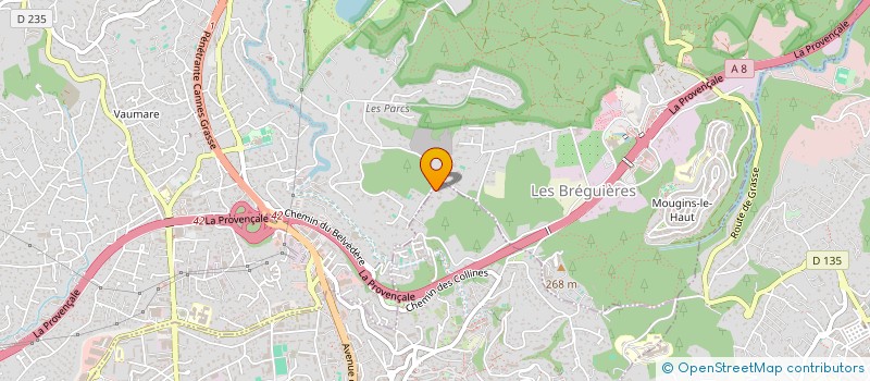 localisation de l'entreprise SNC HALO  LE CANNET