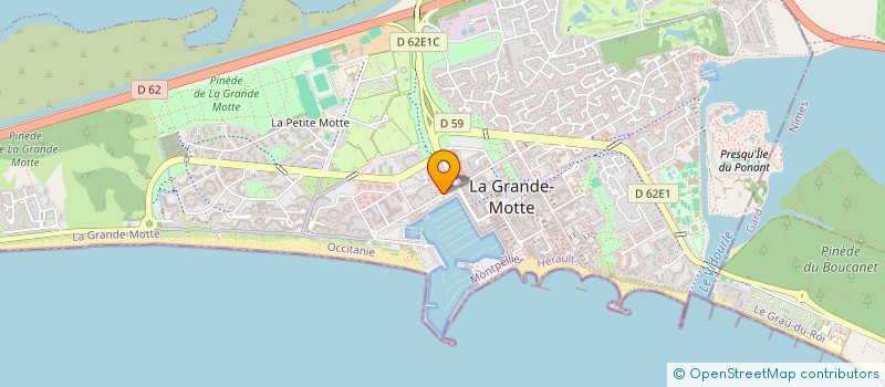 localisation de l'entreprise SNC HELENE DURAND à LA GRANDE-MOTTE