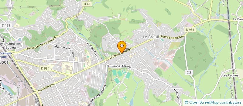 localisation de l'entreprise SNC HENNAYA à LE BREUIL
