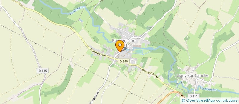 localisation de l'entreprise SNC HENNEBELLE DE BONNIERES à BOUBERS-SUR-CANCHE