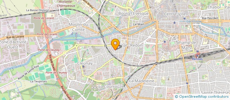 localisation de l'entreprise SNC HF AMENAGEMENT  RENNES