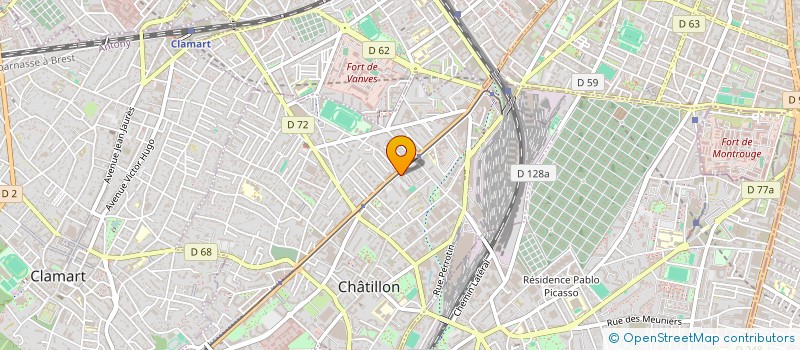localisation de l'entreprise SNC HO  CHATILLON