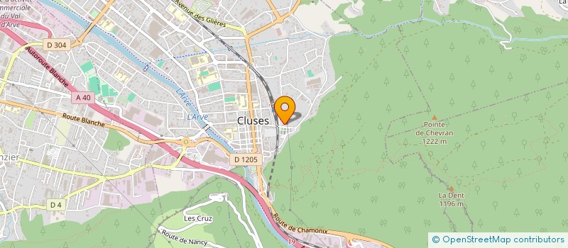 localisation de l'entreprise SNC HOLDING à CLUSES