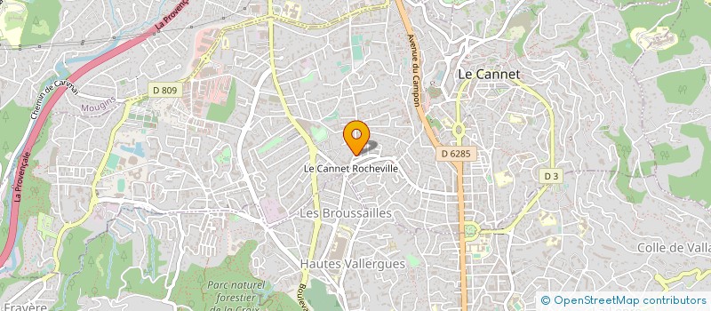 localisation de l'entreprise SNC HOLUIGUE - LAURENT à LE CANNET