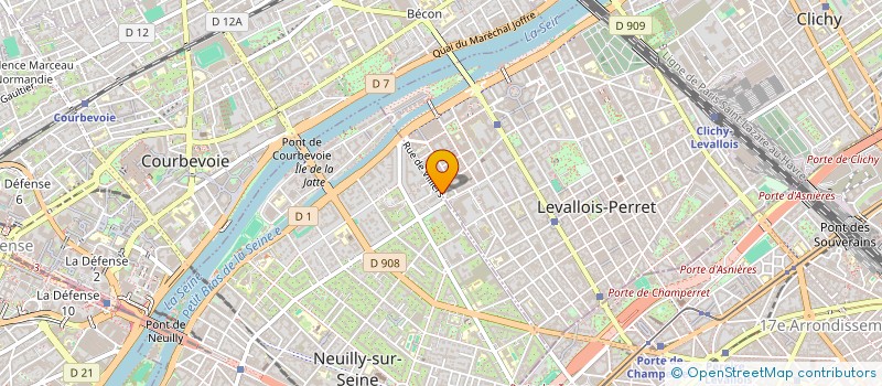 localisation de l'entreprise SNC HORS MEDIA à LEVALLOIS-PERRET