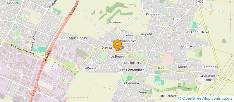 localisation de l'entreprise SNC HOTEL DE POLICE  GENAS