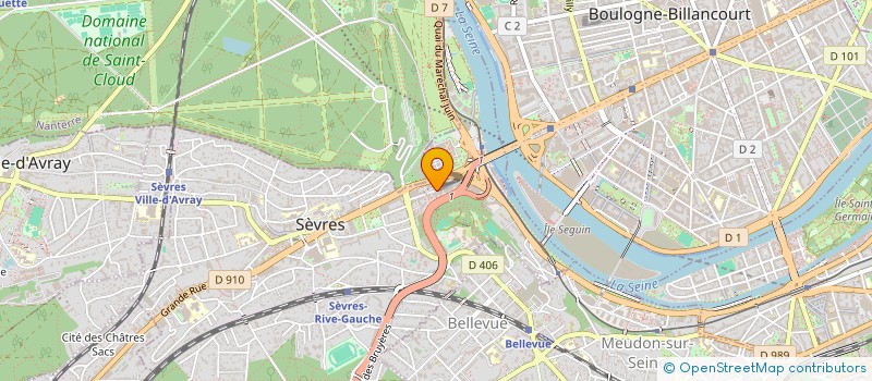 localisation de l'entreprise SNC HOTEL DES GOUVERNEURS à SEVRES