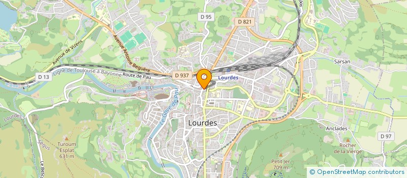 localisation de l'entreprise SNC HOTEL DU CHATEAU-FORT à LOURDES