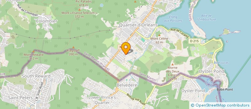 localisation de l'entreprise SNC HOTEL PRIVILEGE IV  SAINT MARTIN