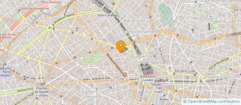 localisation de l'entreprise SNC HOTEL RESIDENCE MONCEAU  PARIS