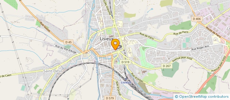localisation de l'entreprise SNC HOUDART SURTOUC ET CIE à LISIEUX
