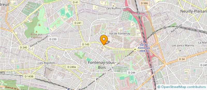 localisation de l'entreprise SNC HSU à FONTENAY-SOUS-BOIS