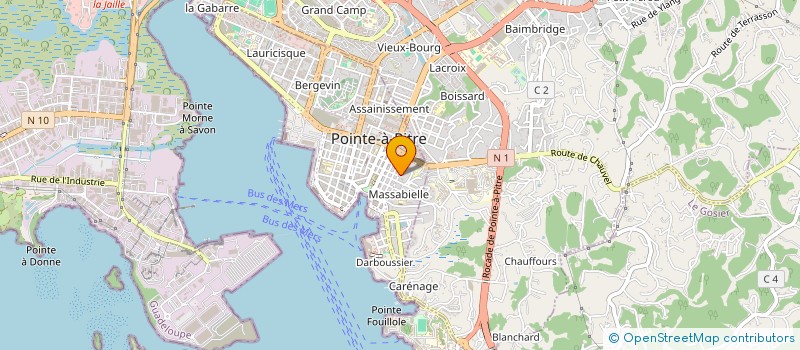 localisation de l'entreprise SNC ILONA 17  POINTE A PITRE