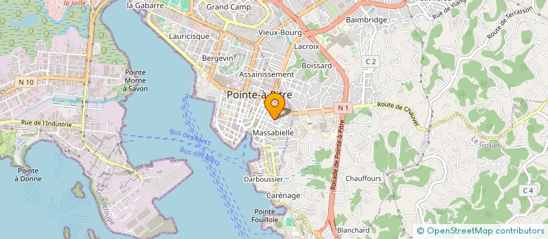 localisation de l'entreprise SNC ILONA 28  POINTE A PITRE