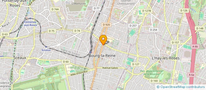 localisation de l'entreprise SNC IMMOBRA à BOURG-LA-REINE