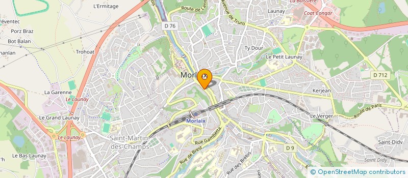 localisation de l'entreprise SNC INIZAN à MORLAIX