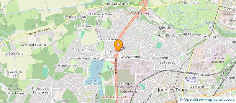 localisation de l'entreprise SNC INTER EXTER à JOUE-LES-TOURS
