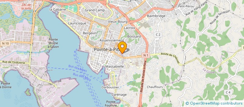 localisation de l'entreprise SNC J.AIGUE MARINE à LES ABYMES