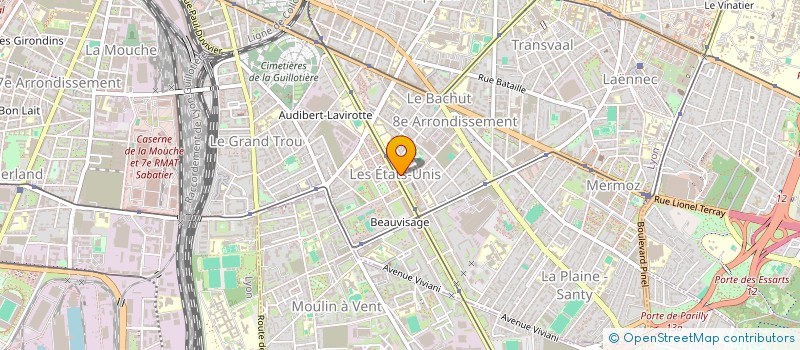 localisation de l'entreprise SNC J.D.B.  LYON