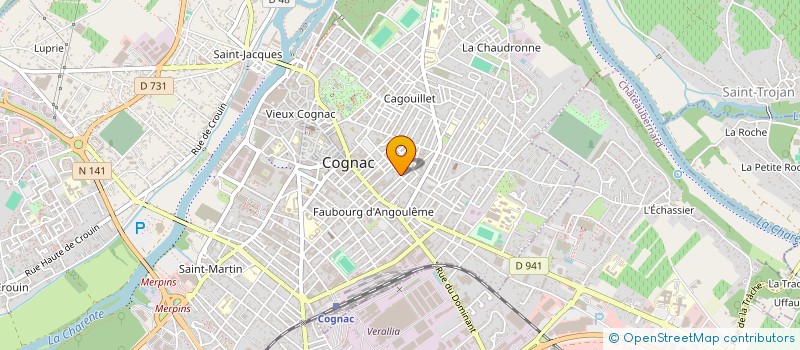 localisation de l'entreprise SNC J ET M MOMPOME à COGNAC