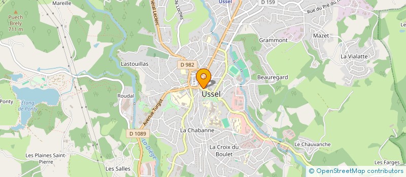 localisation de l'entreprise SNC J PIERRE TINDILIERE ANTOINE BOIGE à USSEL