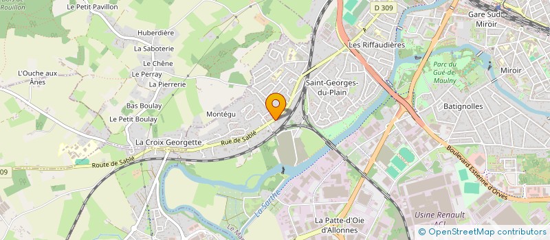 localisation de l'entreprise SNC J.S  LE MANS