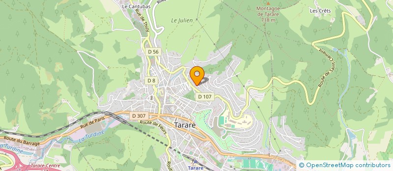 localisation de l'entreprise SNC JACQUEROUD INDIVISION  TARARE