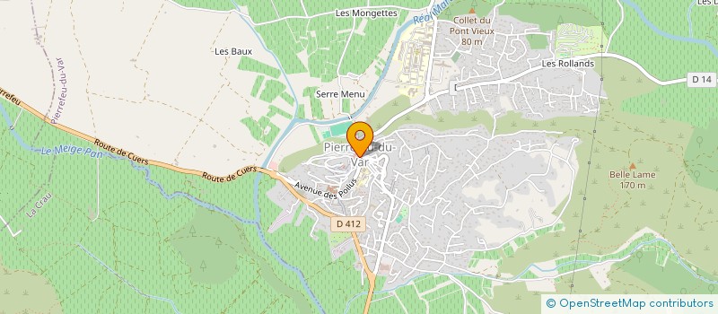 localisation de l'entreprise SNC JACQUET ET ROSALIE à PIERREFEU-DU-VAR