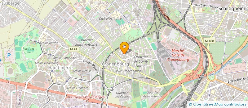 localisation de l'entreprise SNC JAMI à STRASBOURG