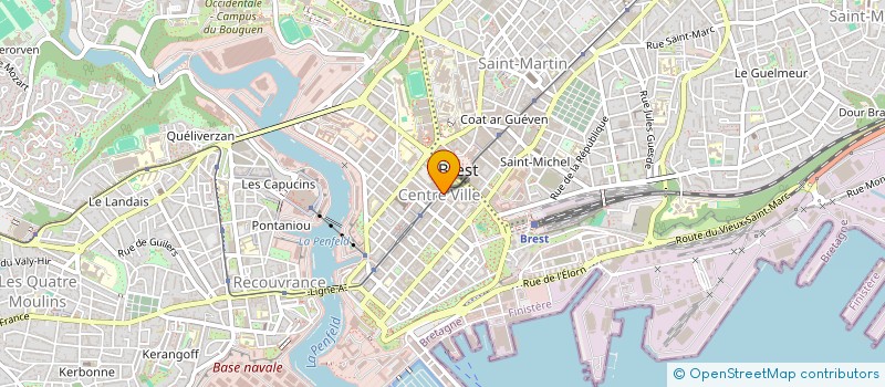 localisation de l'entreprise SNC JAMIRO à BREST