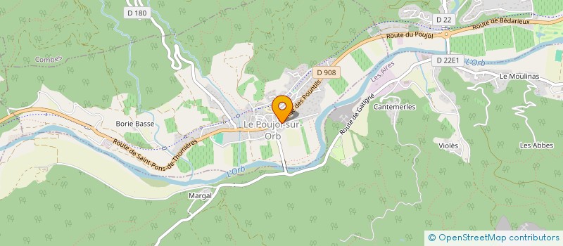localisation de l'entreprise SNC JD  LE POUJOL-SUR-ORB