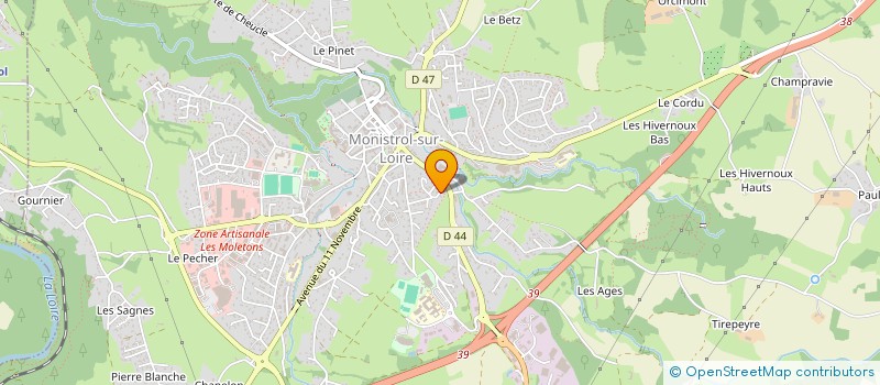 localisation de l'entreprise SNC JEAN-PIERRE CLEMENSON  MONISTROL-SUR-LOIRE