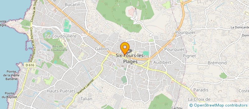 localisation de l'entreprise SNC JEANNINE ET LAURENT MERCIER à SIX-FOURS-LES-PLAGES