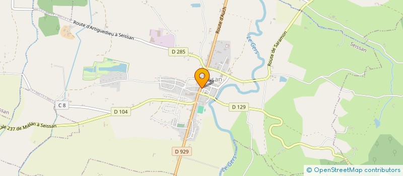 localisation de l'entreprise SNC JEANNY FRERES  SEISSAN