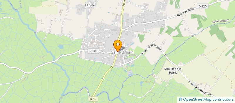 localisation de l'entreprise SNC JEROME ALEXANDRA  SAINT-URBAIN