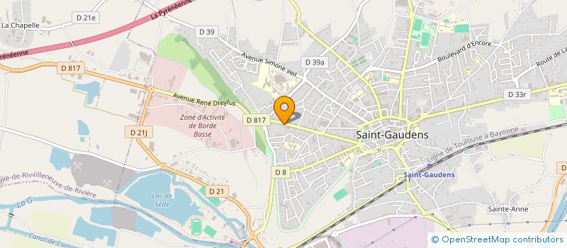 localisation de l'entreprise SNC JJFC. à SAINT-GAUDENS