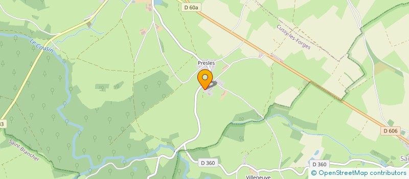 localisation de l'entreprise SNC JOEL GUEDAN ET ERIC BONIN  CUSSY-LES-FORGES