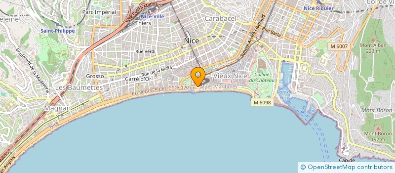 localisation de l'entreprise SNC JUAN LES PINS à NICE