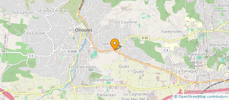 localisation de l'entreprise SNC JULIEN ET COMPAGNIE à OLLIOULES