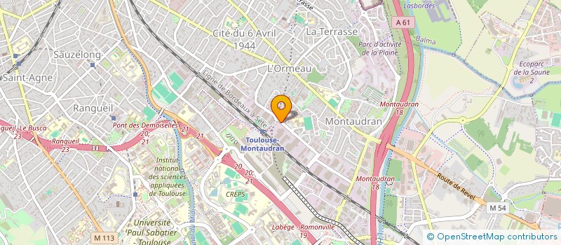 localisation de l'entreprise SNC JUPPE-SEGATTI  TOULOUSE