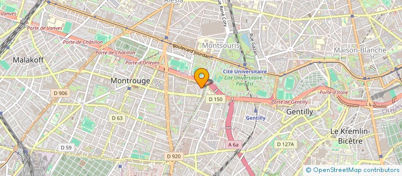 localisation de l'entreprise SNC JYBE à MONTROUGE