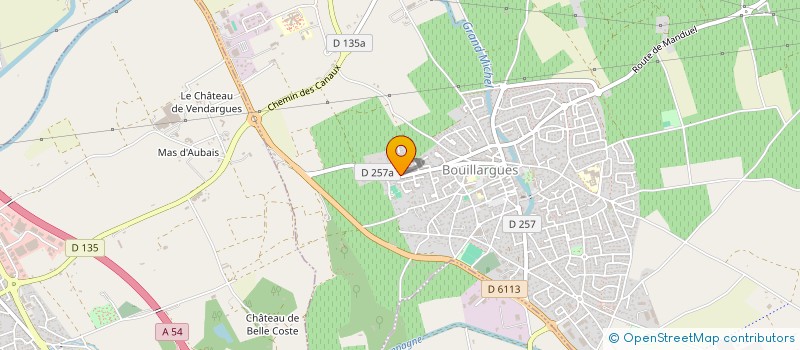 localisation de l'entreprise SNC K7 à BOUILLARGUES