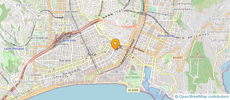 localisation de l'entreprise SNC KALOGREAS FLEURS à NICE